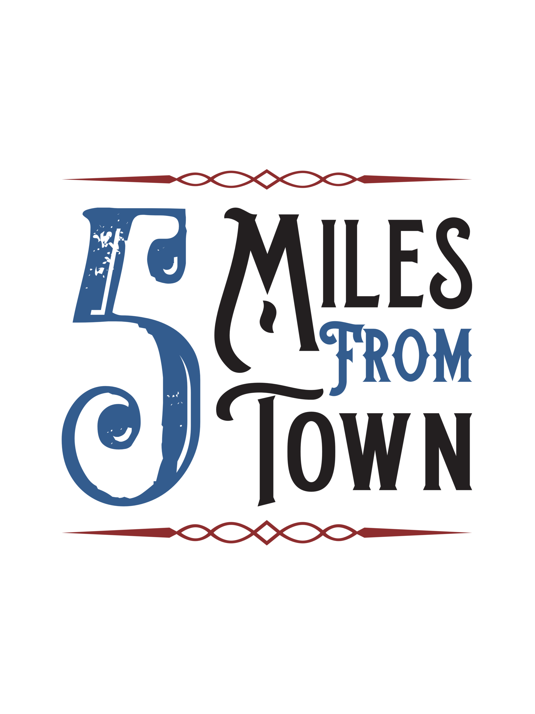 Five Miles From Town Old Time Music T-Shirt